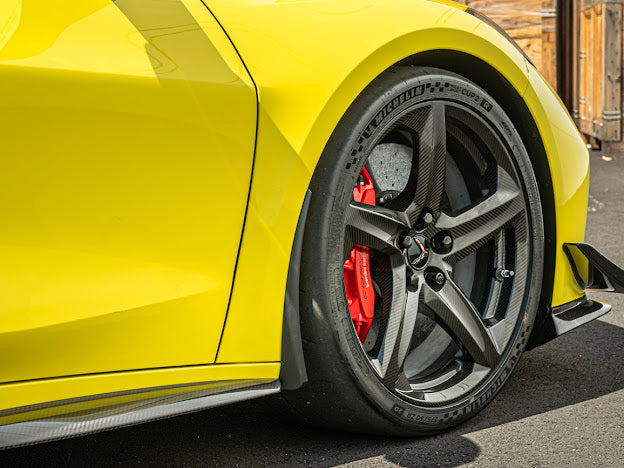 2020+ CHEVROLET CORVETTE C8 Z06 & E-RAY | MATTE BLACK XL EXTENDED FRONT SPLASH GUARD